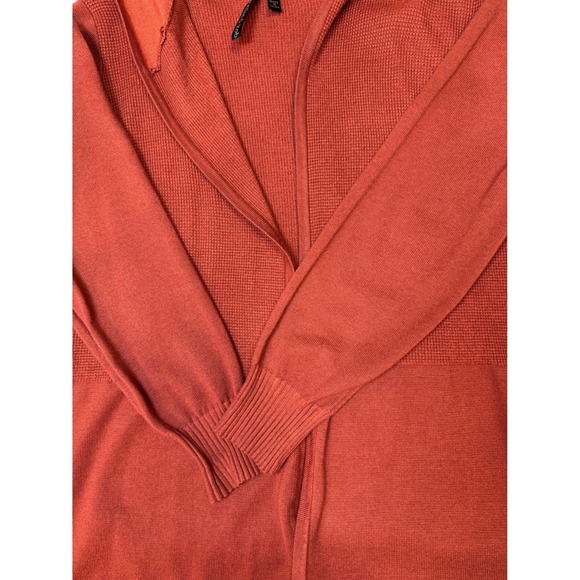 Rust Colored Knit Hoodie Cardigan by Allie & Rob / Medium / SKU 0014 - Picture 4 of 9